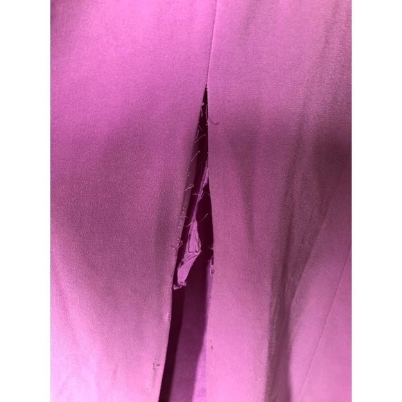 Halston Heritage Strip Back Dress Lilac 8 - Picture 9 of 15